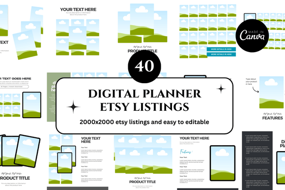 40 Digital Planner Etsy Canva Mockup: A Practical Guide to Smart Etsy Listings