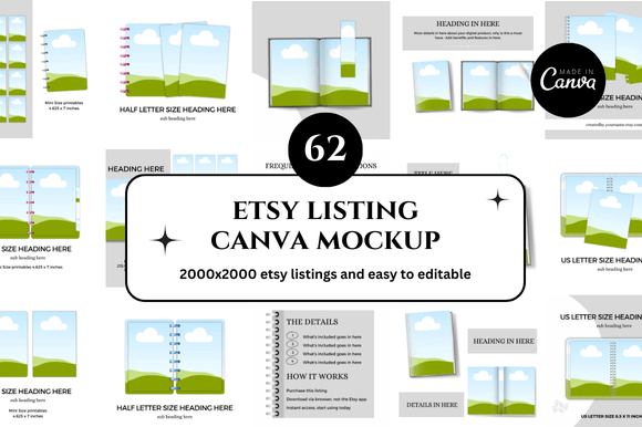 62 Etsy Canva Mockups: A Complete Branding Toolkit