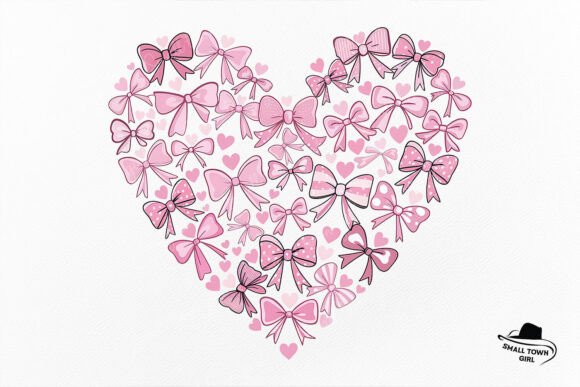 Bow Heart Coquette Valentine Sublimation: A Versatile Digital Design for Creative Use