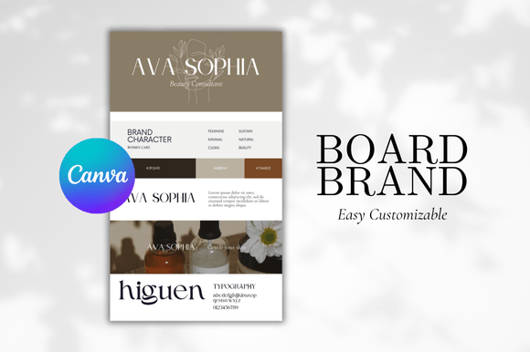 Brand Board Canva Template: A Creative Tool for Modern Branding