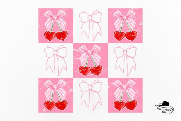Checkered Cherry Coquette Bow Valentine: Evaluating a Digital Design Resource