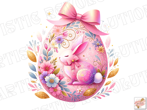 Coquette Easter PNG: Floral Easter Egg Designs for Creators