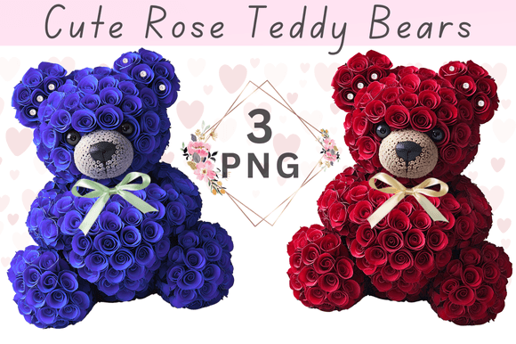Cute Rose Teddy Bears