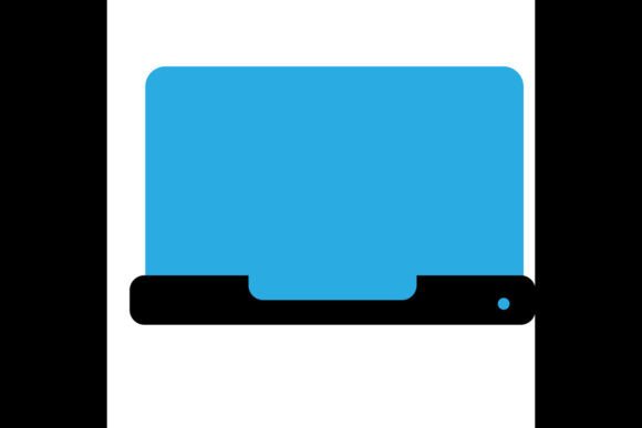 Designing a Laptop Logo or Icon for Digital and Print Use