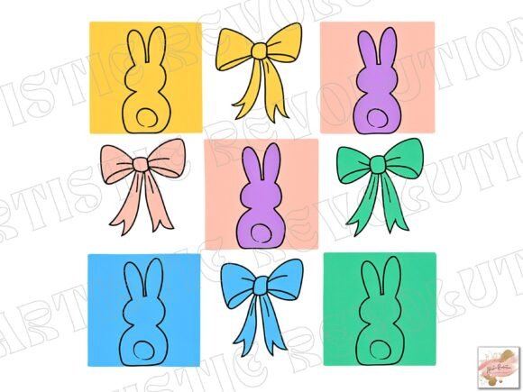 Easter Coquette & Bunny PNGs for Creative Projects