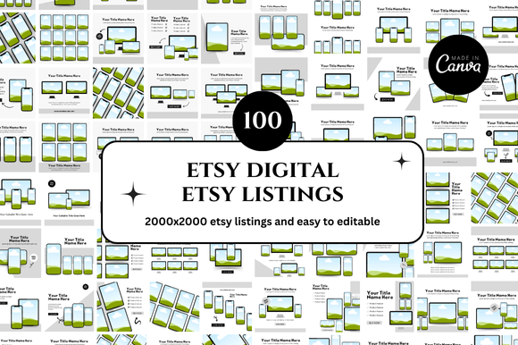 Etsy Device Canva Mockup Bundle: A Must-Have for Digital Sellers