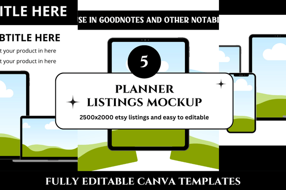 Free Planner Etsy Listings Mockup: A Creative Solution for Digital Product Sellers