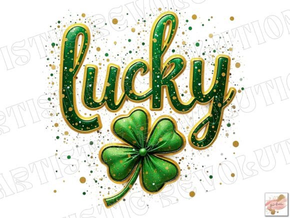 Glitter Lucky St Patrick's Day PNG: A Versatile Digital Asset for Creative Projects