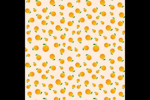 Orange Fruits Pattern Design: Vibrant Aesthetics