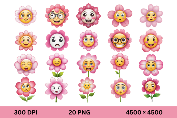 Pink Flower Clipart Emoji PNG: A Natural Touch for Digital Communication