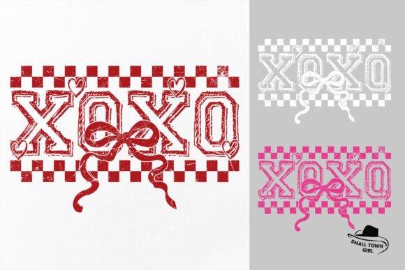 Retro Checkered Valentine Coquette Xoxo: Crafting Love with a Vintage Twist
