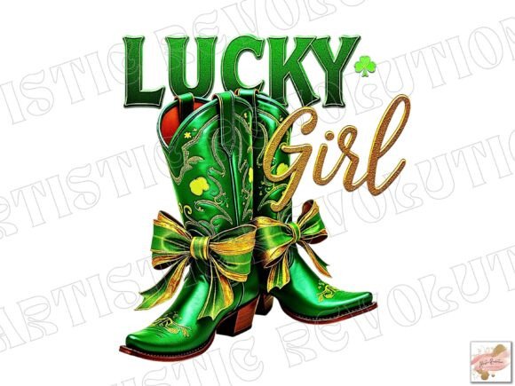 St Patrick's Day PNG Lucky Girl PNG