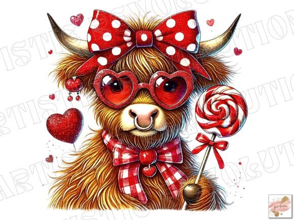 Valentine Coquette Highland Cow Png: A Unique Way to Celebrate Love